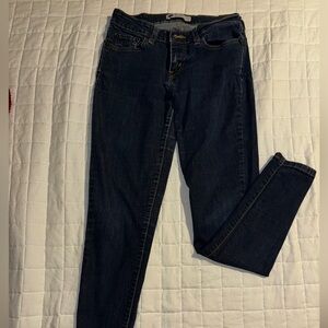 Levis Strauss 535 - Women’s Dark Blue Skinny Jeans - Stretch Slim Fit